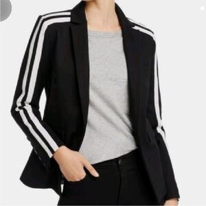 Aqua Track Stripe Blazer NWOT